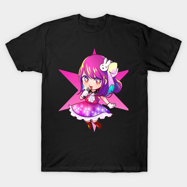 Oshi No Ko Chibi Ai T-Shirt by HammiltenJohn